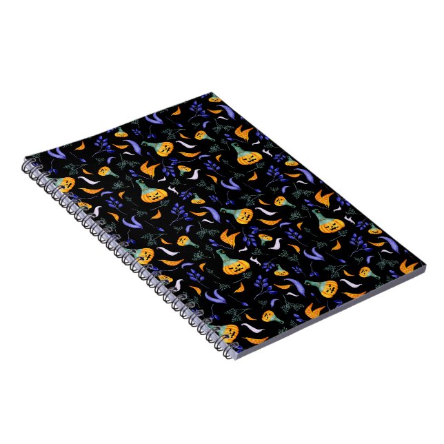 Halloween Forest Photo Notebook Anteckningsbok (Högra Sidan)
