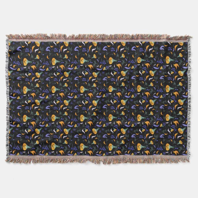 Halloween Forest Throw Filt (Framsidan)