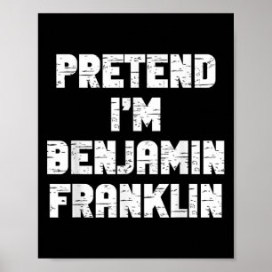 Halloween Föreställ Dig Att Jag Är Benjamin Frankl Poster