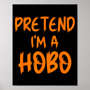 Halloween Föreställ Dig Att Jag Är En Luffare Kost Poster