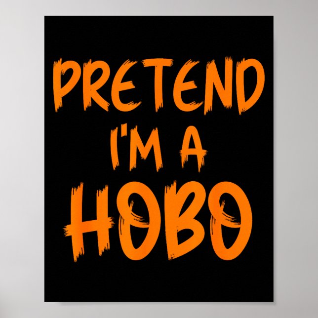 Halloween Föreställ Dig Att Jag Är En Luffare Kost Poster (Framsidan)