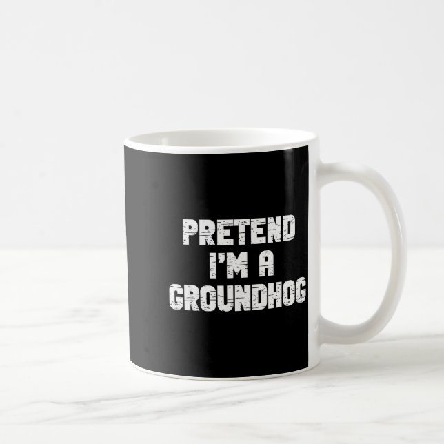 Halloween Föreställ Dig Att Jag Är En Murmeldjur K Kaffemugg (Höger)