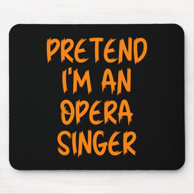 Halloween Föreställ Dig Att Jag Är En Opera Sånger Musmatta (Framsidan)