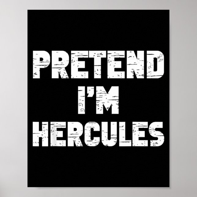 Halloween Föreställ Hercules Kostym Roligt Lata Ba Poster (Framsidan)