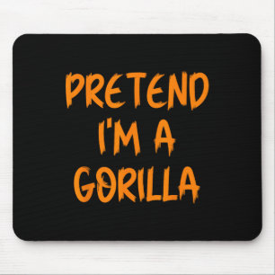 Halloween Föreställ Jag Är En Gorilla Kostym Lata  Musmatta