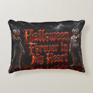 Halloween Forever I Mitt Hjärta Gotisk Pumpa Jack  Prydnadskudde