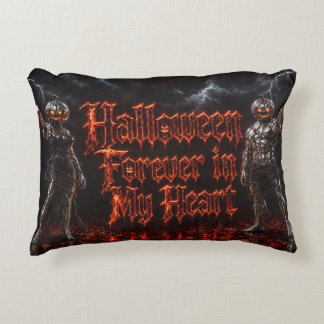 Halloween Forever I Mitt Hjärta Gotisk Pumpa Jack Prydnadskudde