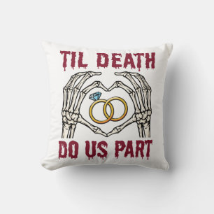 Halloween Förlovning Til Death Do US Part Kudde