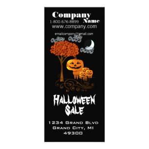 Halloween-försäljningskort Reklamkort