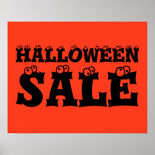 Halloween-försäljningsskylt, butikssäljfrämjande b poster