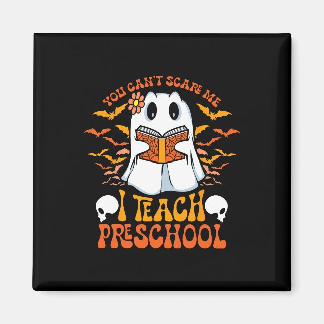 Halloween Förskolelärare Spöke Undervisning Istant Magnet (Framsidan)