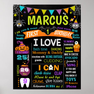 Halloween-förstadelsskyltsskylt Poster
