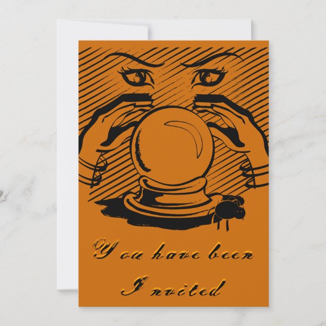 Halloween Fortune Inbjudningar (Framsida)
