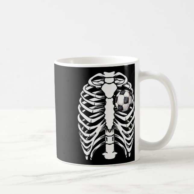 Halloween Fotboll Röntgen Skelett Kostym För Män K Kaffemugg (Höger)