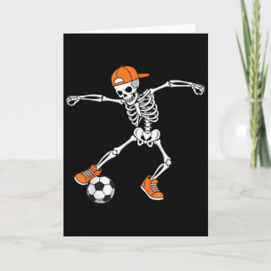 Halloween Fotboll Skelett Fotboll Bus eller Godis Kort