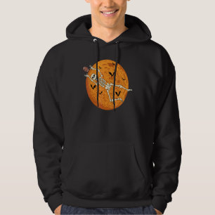 Halloween fotboll skelett målvakt Alla helgons dag Hoodie