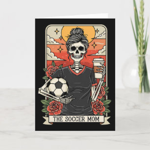 Halloween fotbollsmamma rolig tarotkort skelett sp kort