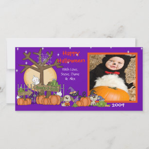 Halloween-fotokort