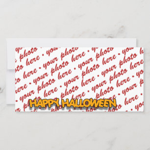 Halloween-fotokort eller Photo Gift-Märkre Julkort