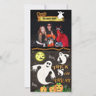 Halloween-fotokort för Anpassningsbar Julkort