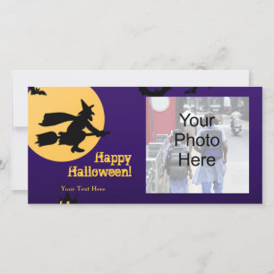Halloween-fotokort Julkort