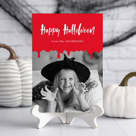 Halloween Fotokort med Blod som Dropppar