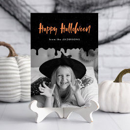 Halloween Fotokort med Blod som Dropppar