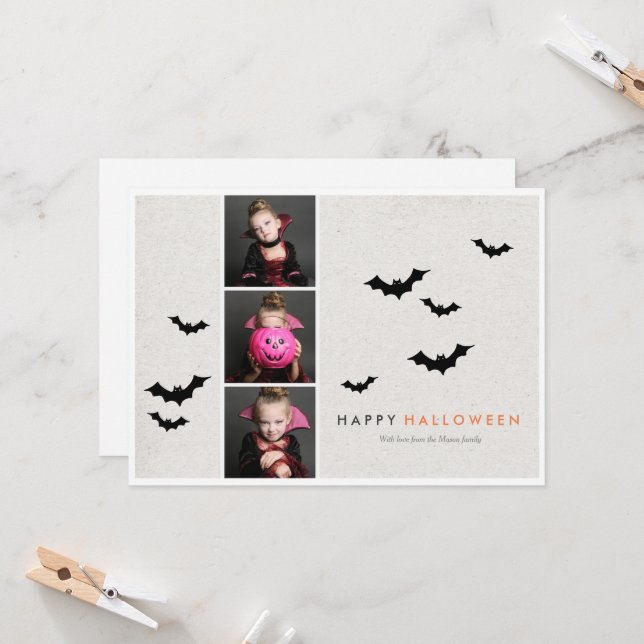 Halloween-fotoremsan - ljus kort (Fram/Back In Situ)