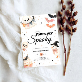 Halloween Fourever Spooky 4-års inbjudan