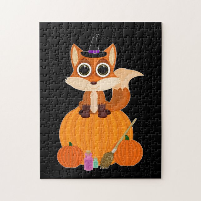 Halloween Fox Pussel (Vertikal)