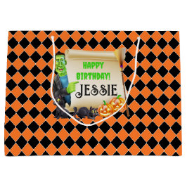 Halloween Frankenstein Add Namn Cute Birthday