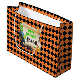 Halloween Frankenstein Add Namn Cute Birthday