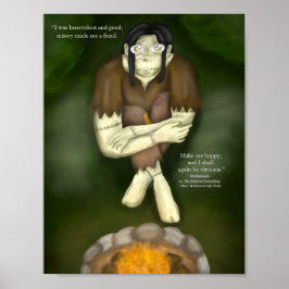 Halloween Frankenstein konsttryck Poster