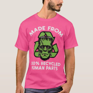Halloween Frankenstein Recycled Parts Costume Men  T Shirt