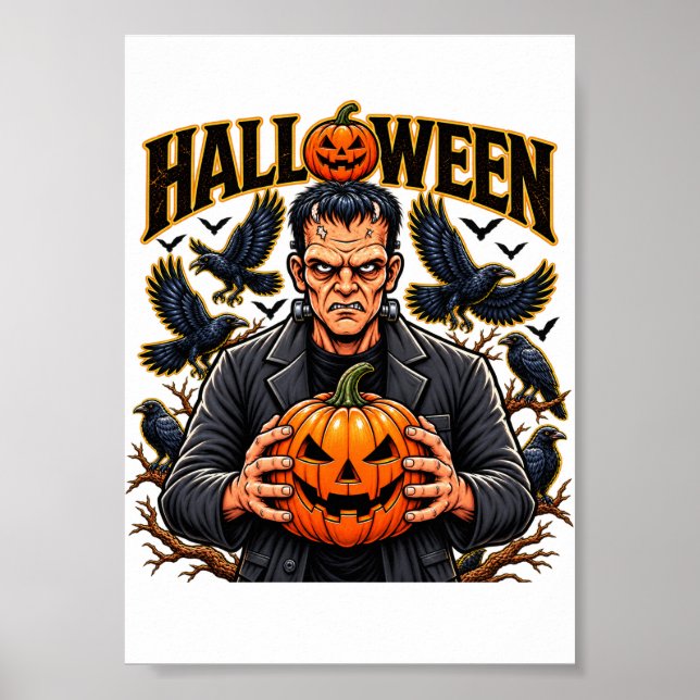 Halloween Frankensteins monster Poster (Framsidan)