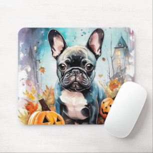 Halloween Fransk Bulldog med påsar Musmatta