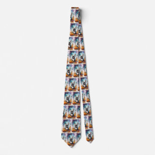Halloween Fransk Bulldog med påsar Slips