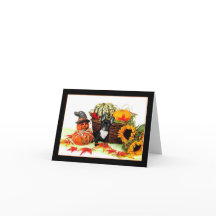 Halloween fransk bulldoggnotecard