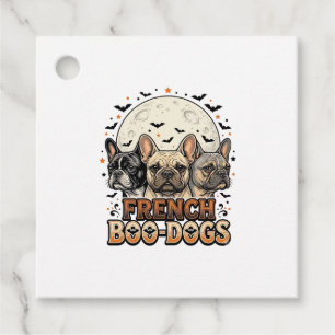 Halloween Frenchie Boo Hundar Rolig Vintage_1 Gåvor Etiketter