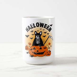 Halloween Frenchie Kaffemugg