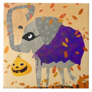 Halloween Friends Ceramic Kitchen Tile Kakelplatta