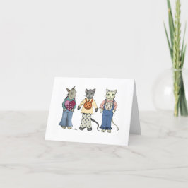 Halloween Friends-Helgdag kort