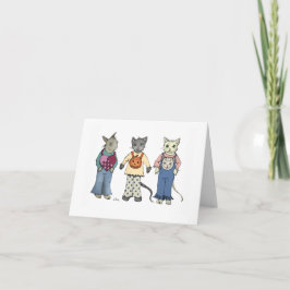 Halloween Friends-Helgdag kort