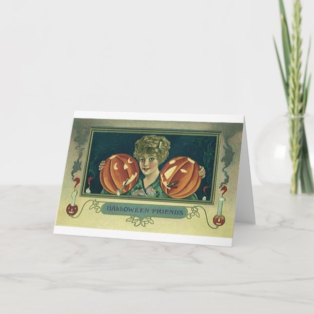 Halloween Friends - Pumpkins Kort (Framsida)