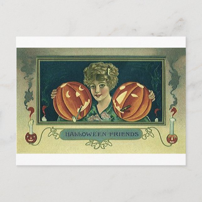 Halloween Friends - Pumpkins Vykort (Framsida)