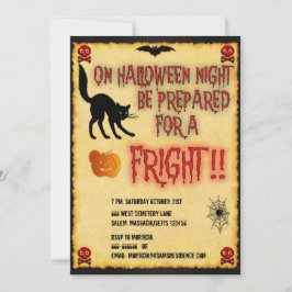 Halloween Fright Natt Inbjudningar