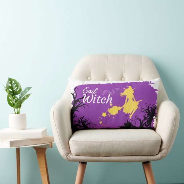 Halloween Frimärke Collection "Evil Witch" 13 x 21 Lumbarkudde (Stol)