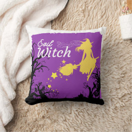 Halloween Frimärke Collection "Evil Witch" 16 x 16 Kudde