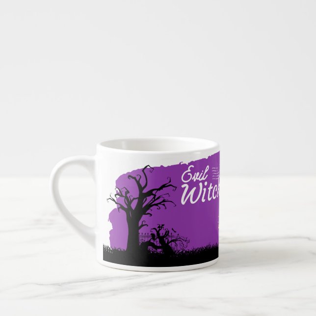 Halloween Frimärke Collection ’Evil Witch’ Espressomugg (Vänster)