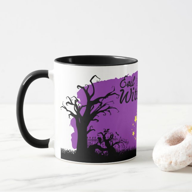 Halloween Frimärke Collection ’Evil Witch’ Mugg (Med munk)